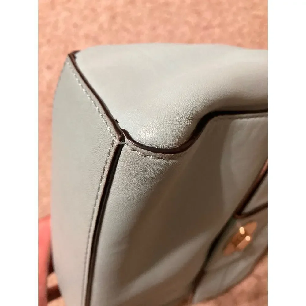 KATE SPADE SMALL LIGHT BLUE SMOOTH LEATHER CROSSBODY BAG